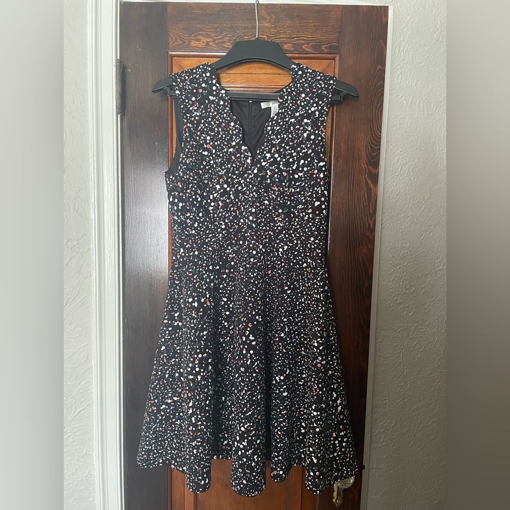Wisp Black Patterned Dress